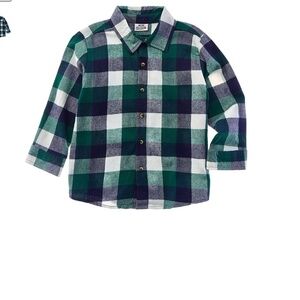 Mish Mish Game Day Flannel Shirt Size 7 - NWT